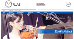 Desktop Screenshot of musica.uat.edu.mx