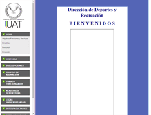 Tablet Screenshot of deportes.uat.edu.mx