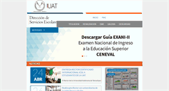 Desktop Screenshot of escolares.uat.edu.mx